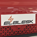 Cedulka s logem ELBLESK elektromobily